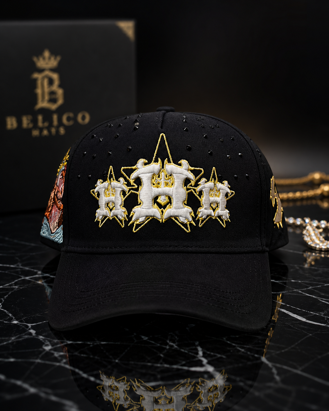 Urban Luxe Black Street Cap